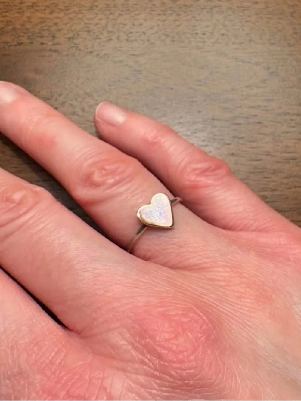 Dainty Copper Heart Ring